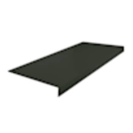 Roppe Rubber Light Duty Smooth Stair Tread Square Nose 12.63" x 48" Black